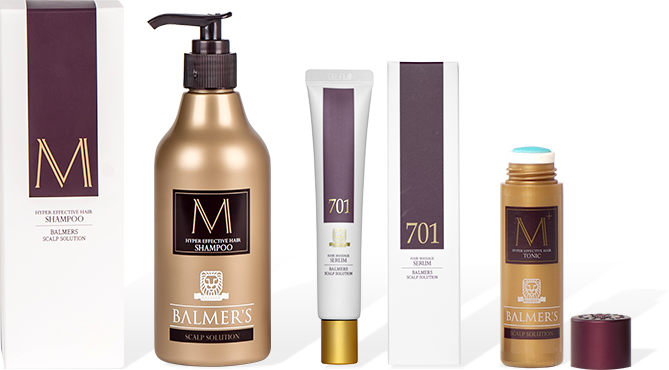 발머스 M샴푸, M플러스 토닉, 발머스 세럼